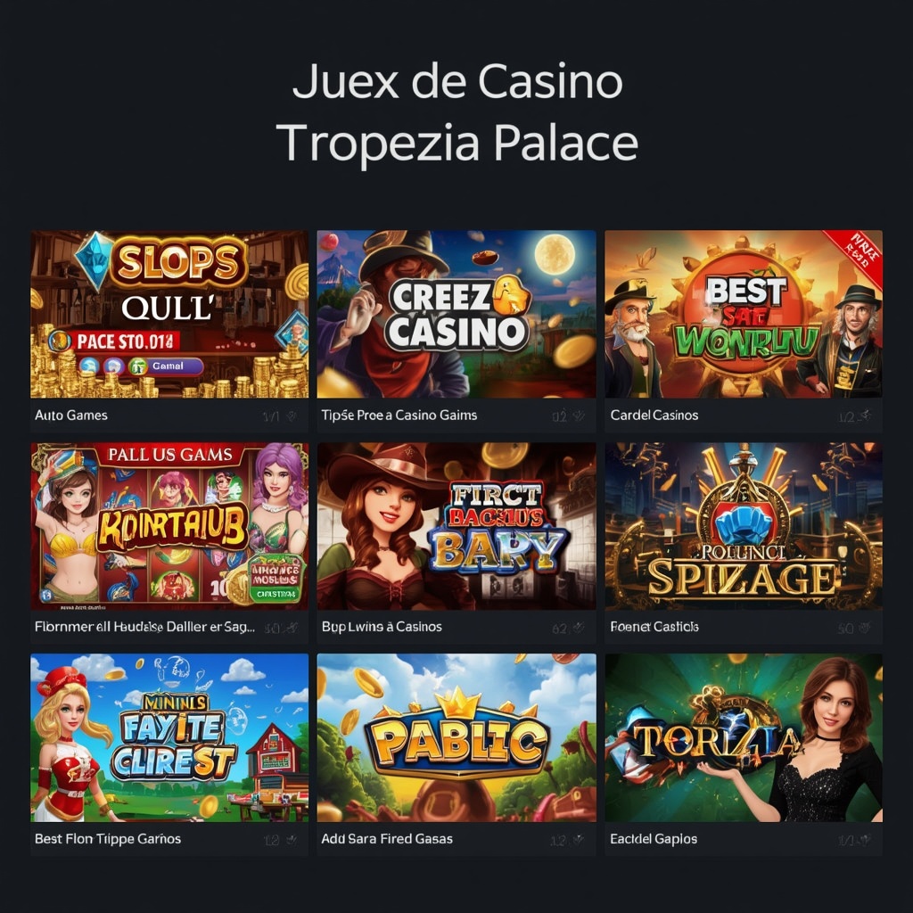Jeux de casino tropezia palace — guide complet, jeux, bonus et astuces
